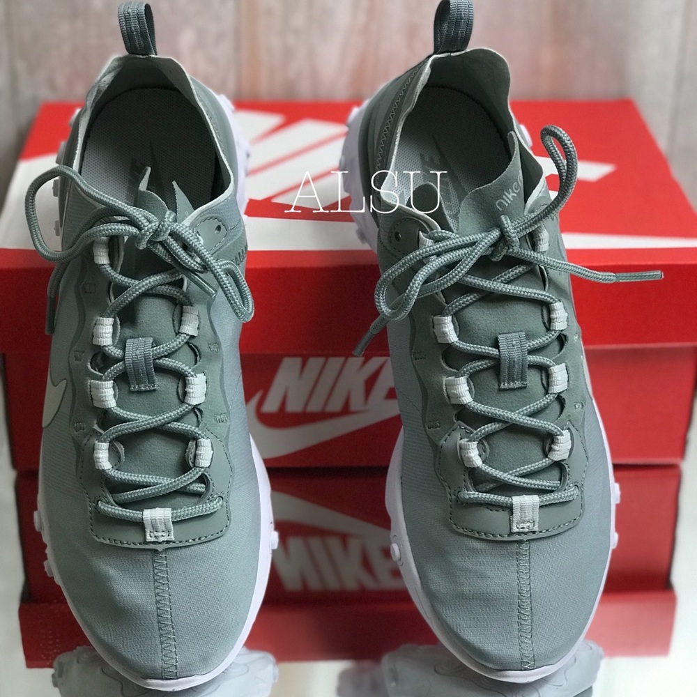 NWT Nike React Element 55 Mica Green W AUTHENTIC - Picture 4 of 8